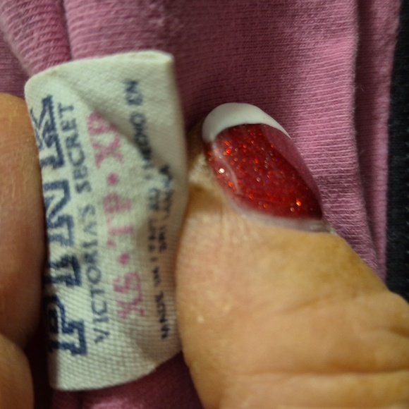 Pink legging  size x small pt color  black and pink Capri - Picture 7 of 7